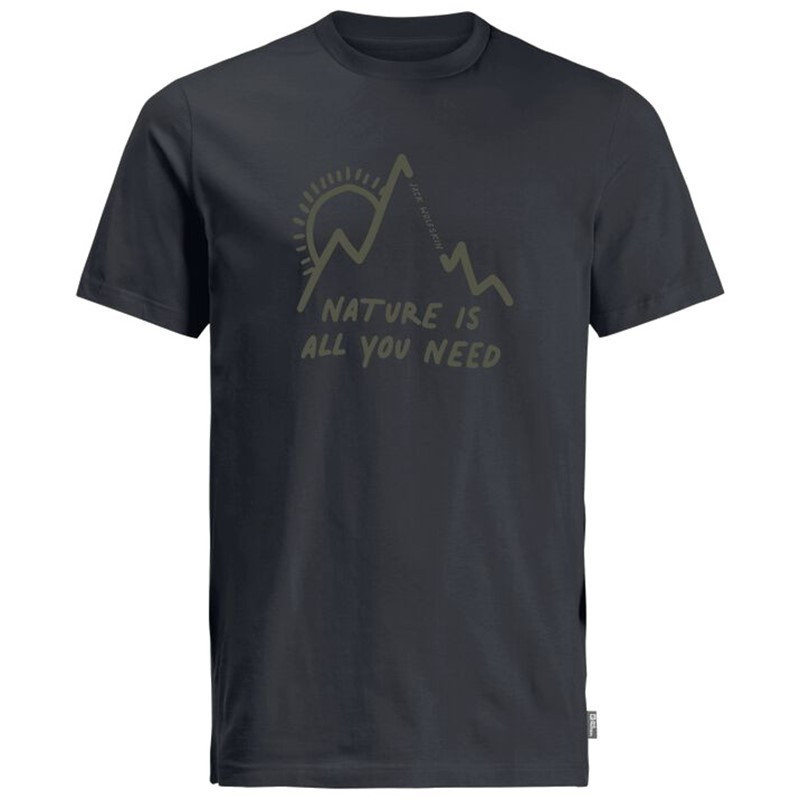 Jack Wolfskin Pánské tričko Jack Wolfskin Bergliebe T M Phantom