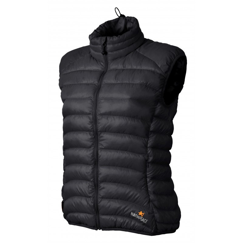 Warmpeace Dámská ultralehká péřová vesta Warmpeace Swan Lady Černá