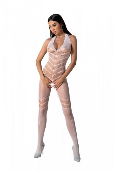 BS100 Bodystocking Biały