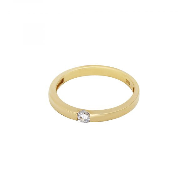 Prsten soliter se syntetickým kamenem 223-185-1742 49-1.40g