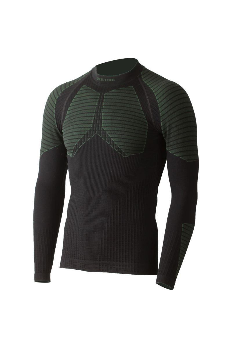 Lasting WEROLO 9060 černé vlněné bezešvé triko Velikost: L/XL