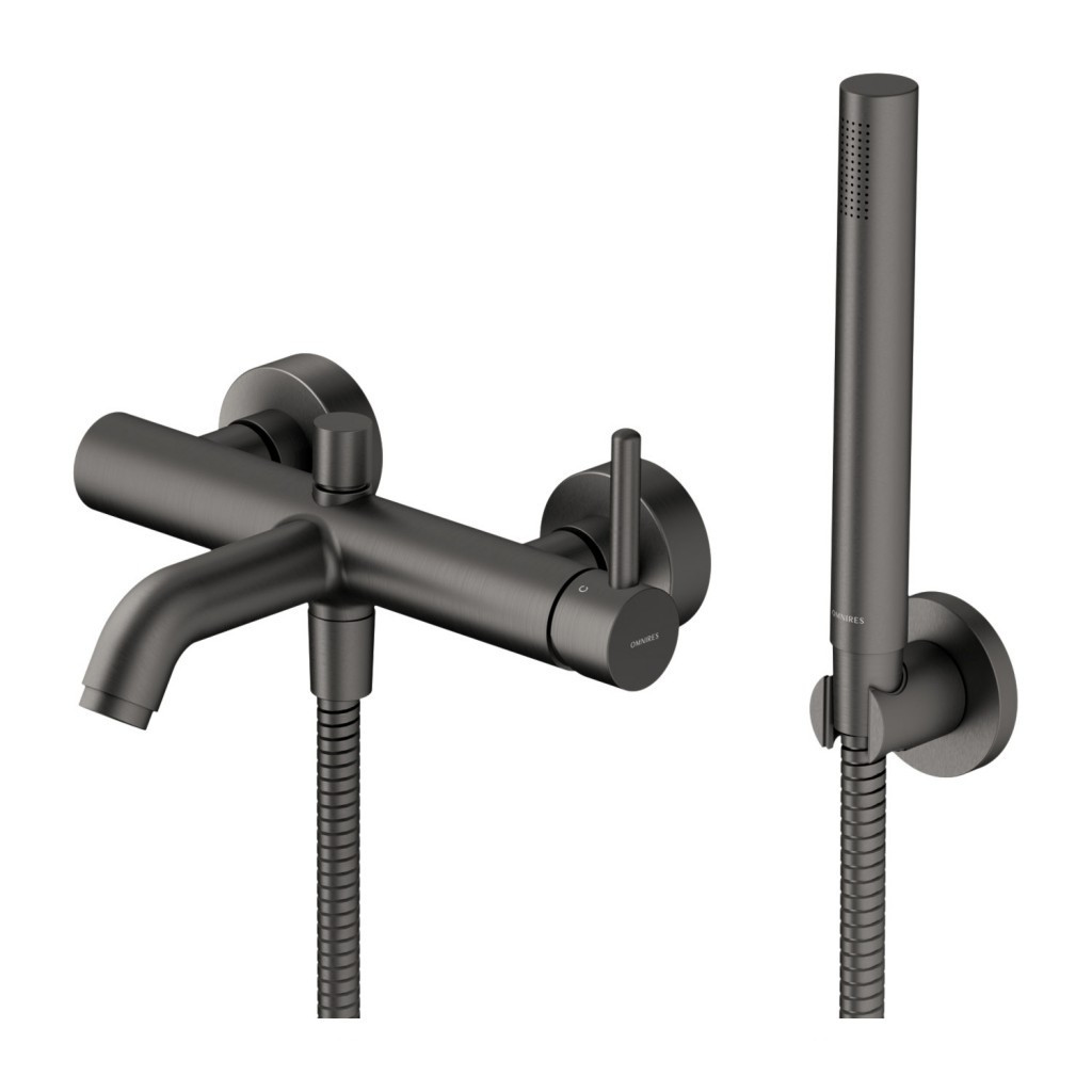 OMNIRES Y vanová baterie se sprchovou soupravou grafit /GR/ Y1231GR