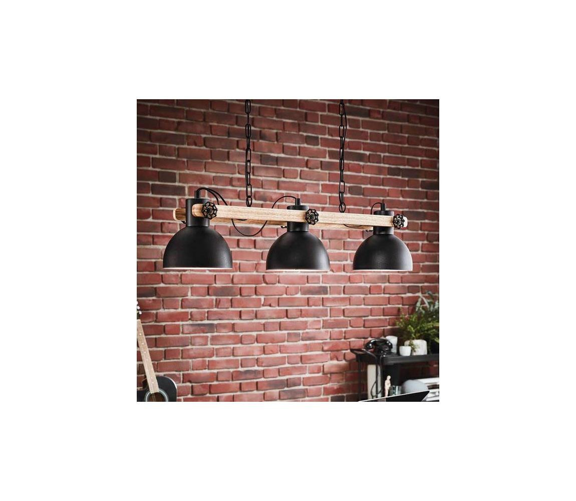 Eglo Eglo 43163 - Lustr na řetězu LUBENHAM 3xE27/28W/230V