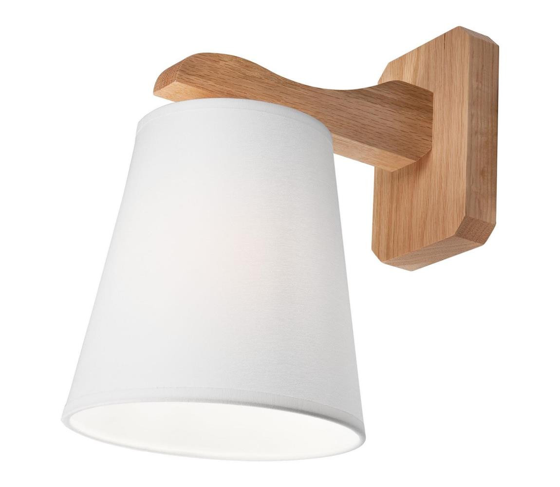 Nástěnné svítidlo ANDREA 1xE27/60W/230V dub/bílá