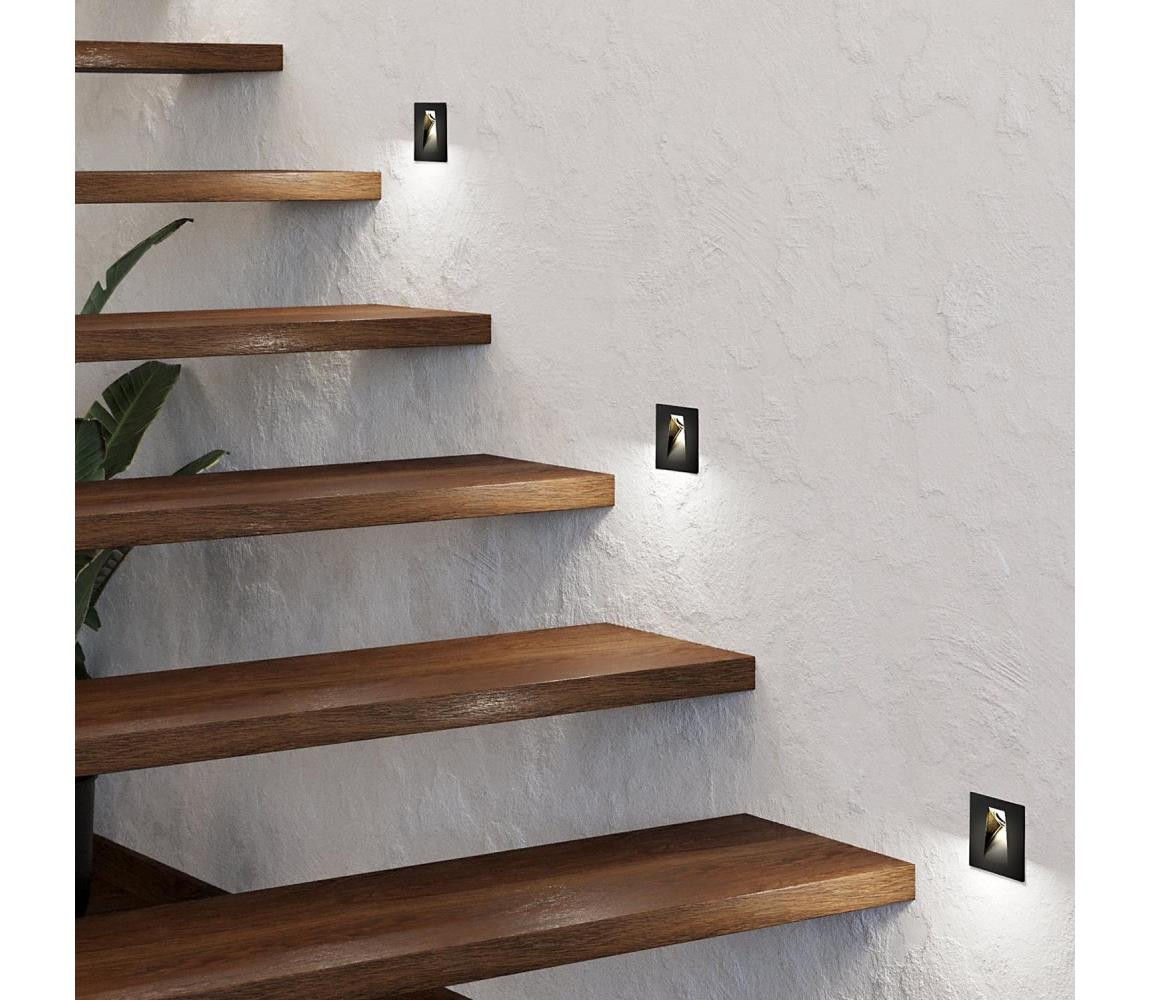 Eglo Eglo 99644 - LED Schodišťové svítidlo MECINOS LED/2W/230V černá