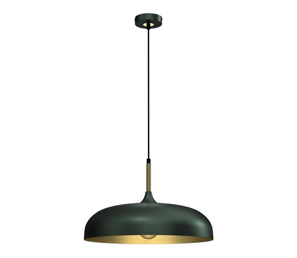 Lustr na lanku LINCOLN 1xE27/60W/230V pr. 45 cm zelená