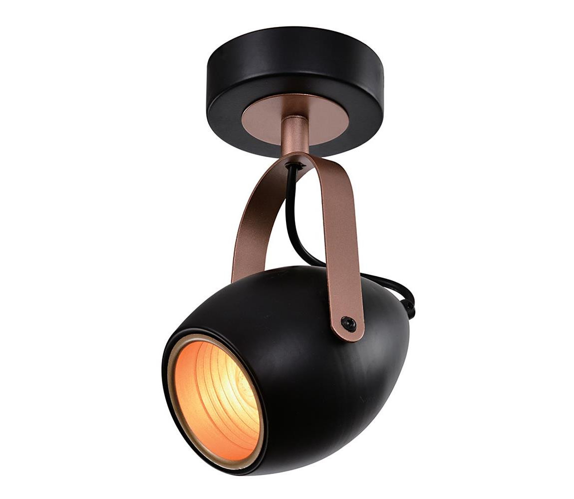 Bodové svítidlo ANICA 1xE14/40W/230V černá/měděná
