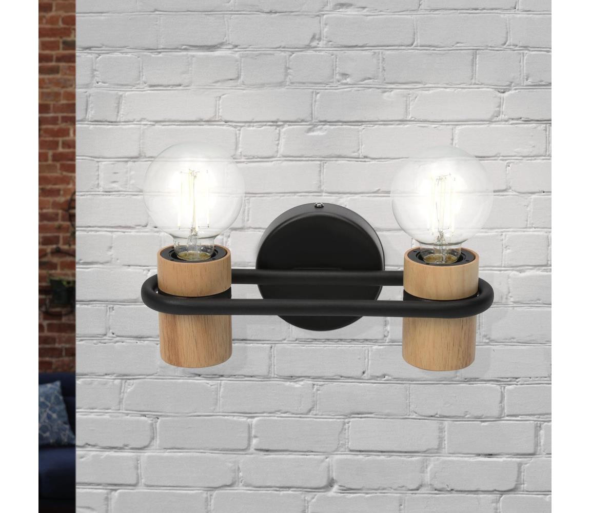 Eglo Eglo 43542 - Nástěnné svítidlo CHIEVELEY 2xE27/40W/230V