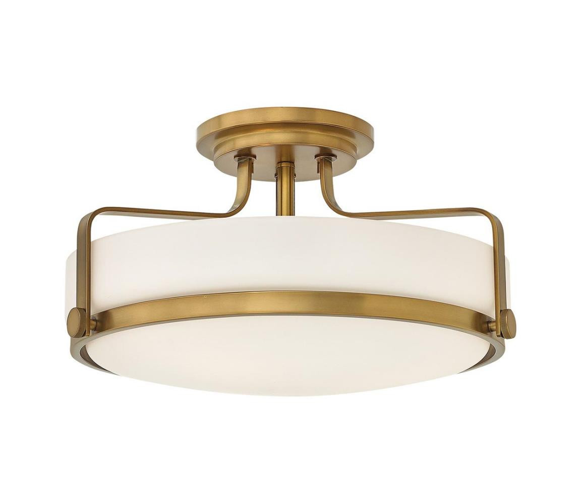 Elstead Hinkley HK-HARPER-SFM-HB - Přisazený lustr HARPER 3xE27/60W/230V mosaz