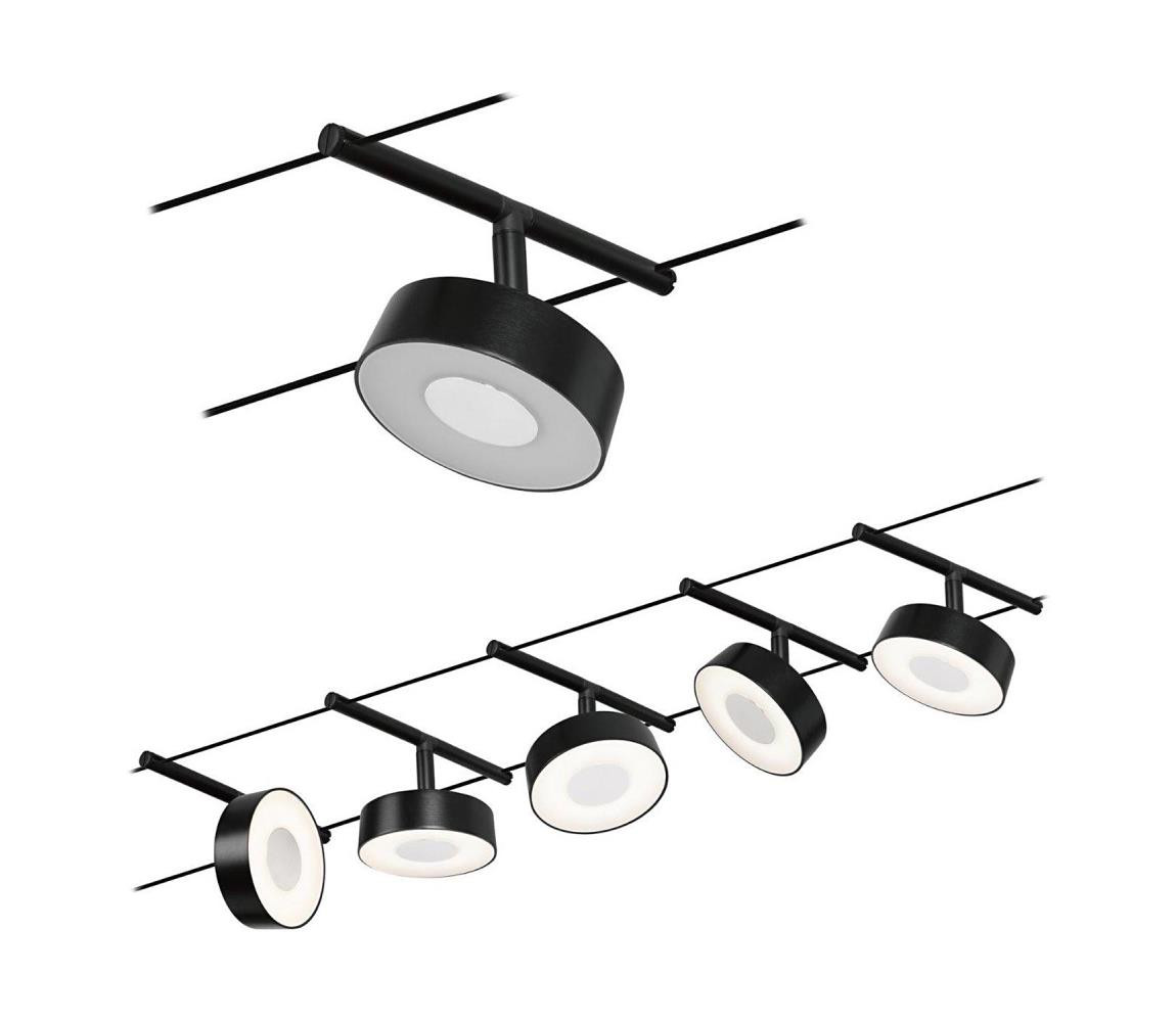 Paulmann Paulmann 94479 - SADA 5xLED/5W Bodové svítidlo CIRCLE 230V černá