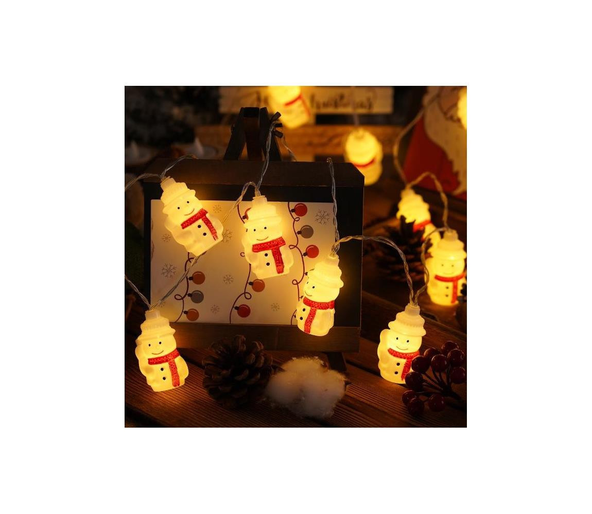 RXL 497 Vánoční řezěz Sněhuláci 20 LED WW