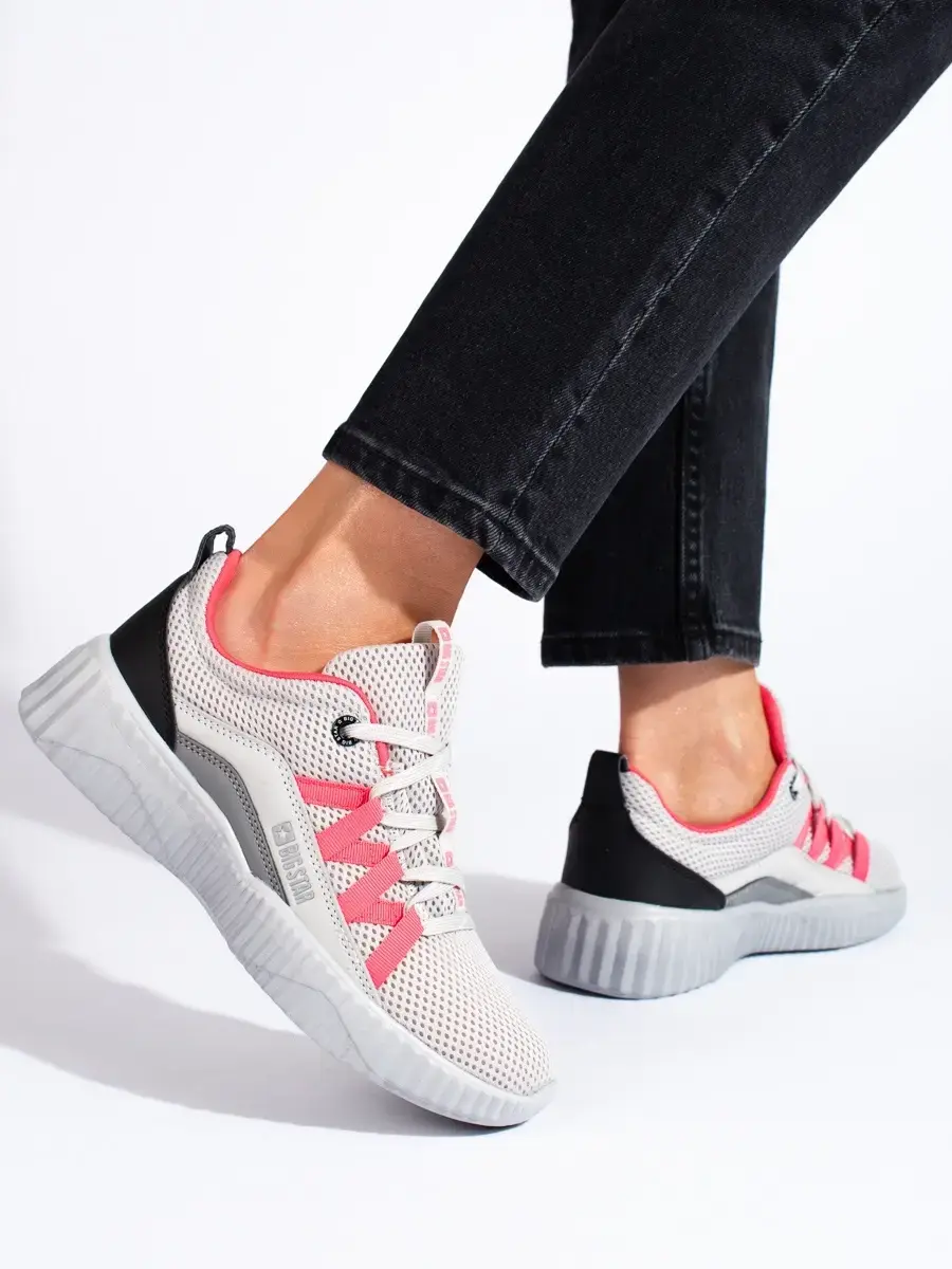 Stylové dámské tenisky šedé bez podpatku