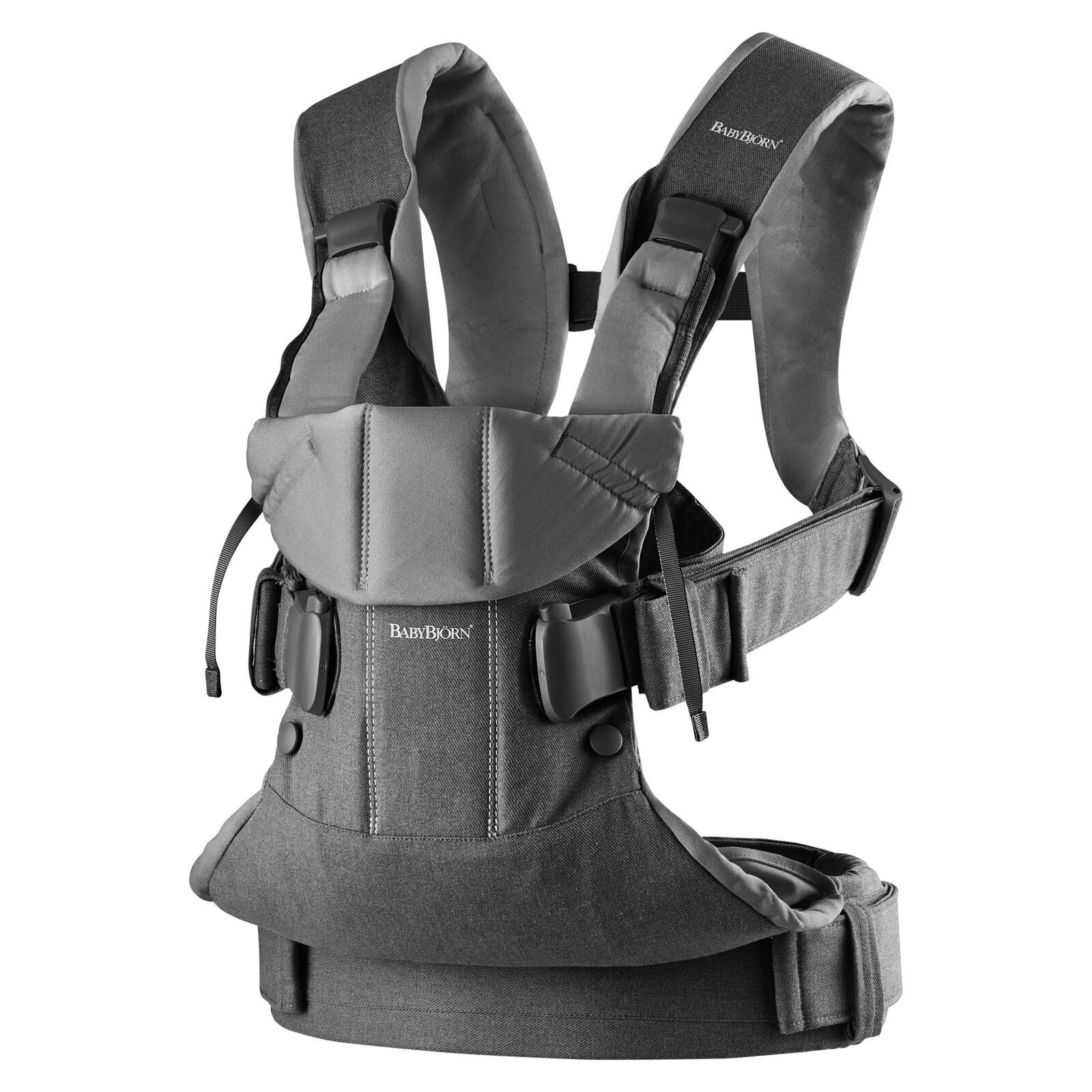Baby Björn Ergonomické nosítko ONE Denim grey/Dark grey Cotton