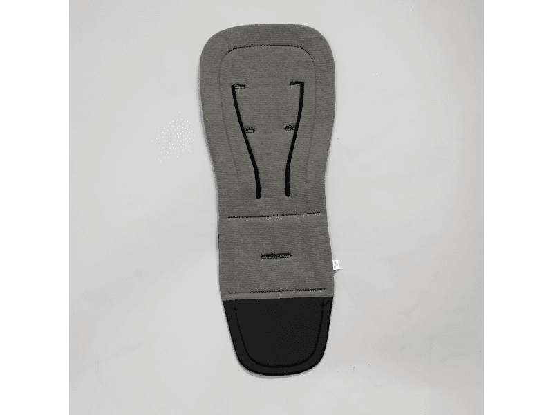 Kidiloo Univerzální podložka do kočárku, žebrovaný úplet tmavě šedý