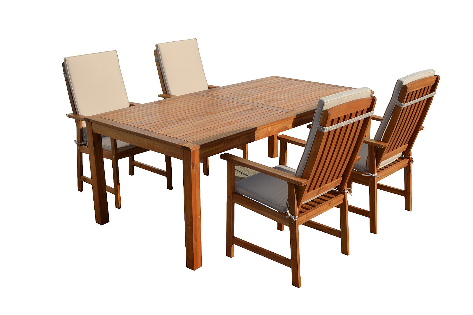 DEOKORK Zahradní sestava akácie ENGLAND 1+4 (200 cm)