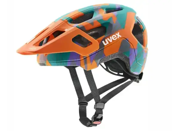 Uvex React Jr. dětská přilba Papaya/Camo Matt vel. 52-56