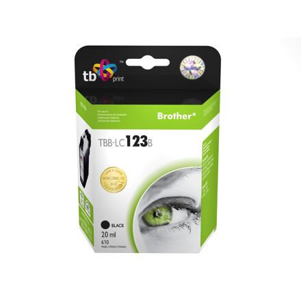 TB Ink.kazeta kompatibilni s Brother LC123BK 100 new TBB-LC123B