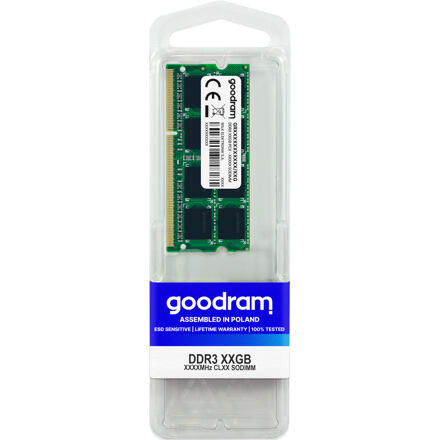 Goodram GR1333S364L9S/4G paměťový modul 4 GB 1 x 4 GB DDR3 1333 MHz GR1333S364L9S/4G