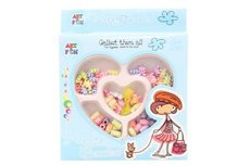 Korálky dřevo 72ks 20cm na dřevěném stojánku