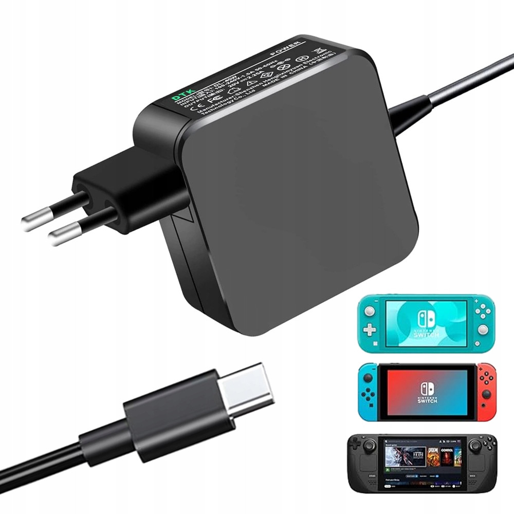 Napájecí Nabíječka pro konzoli Steam Deck Switch Oled Switch Lite 45W