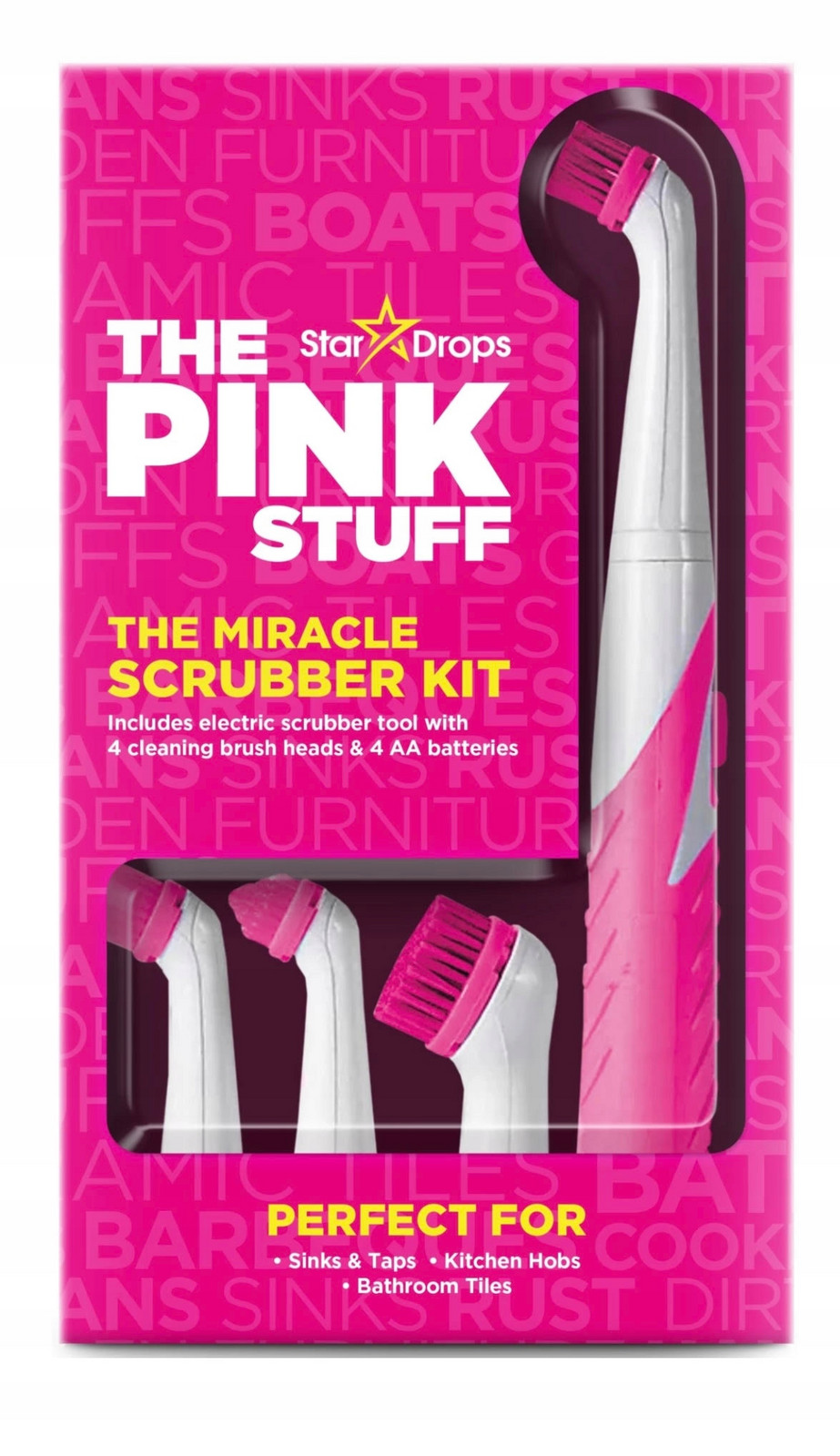 The Pink Stuff elektrický zubní kartáček se 4 nástavci