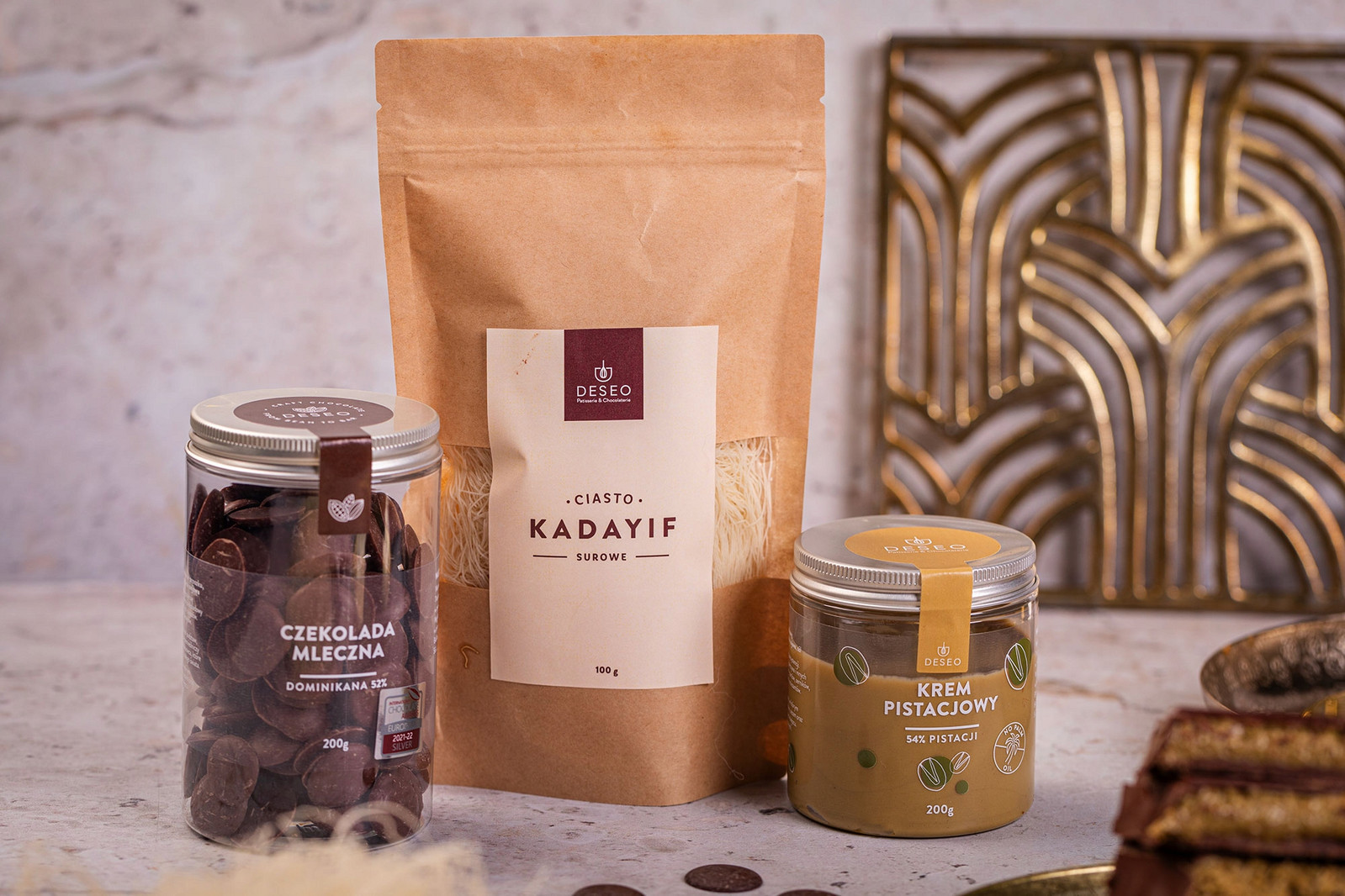 Sada na výrobu dubajské čokolády Deseo Dubai Dark Chocolate