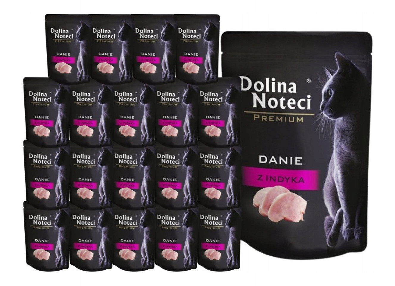 Dolina Noteci Premium mokré krmivo pro kočky Jídlo s krůtím masem 20x85 g