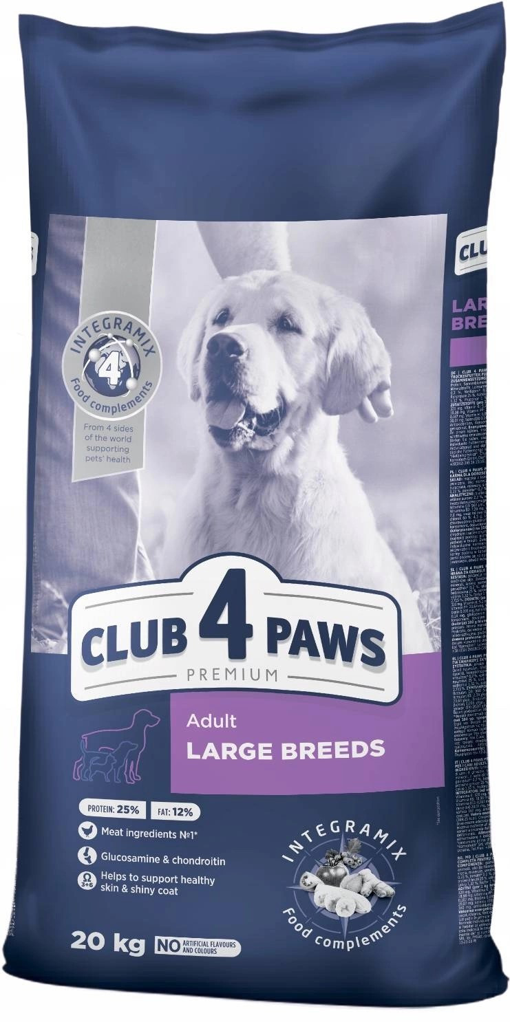 Club 4 Paws Premium suché krmivo pro psy velkých plemen 20 kg