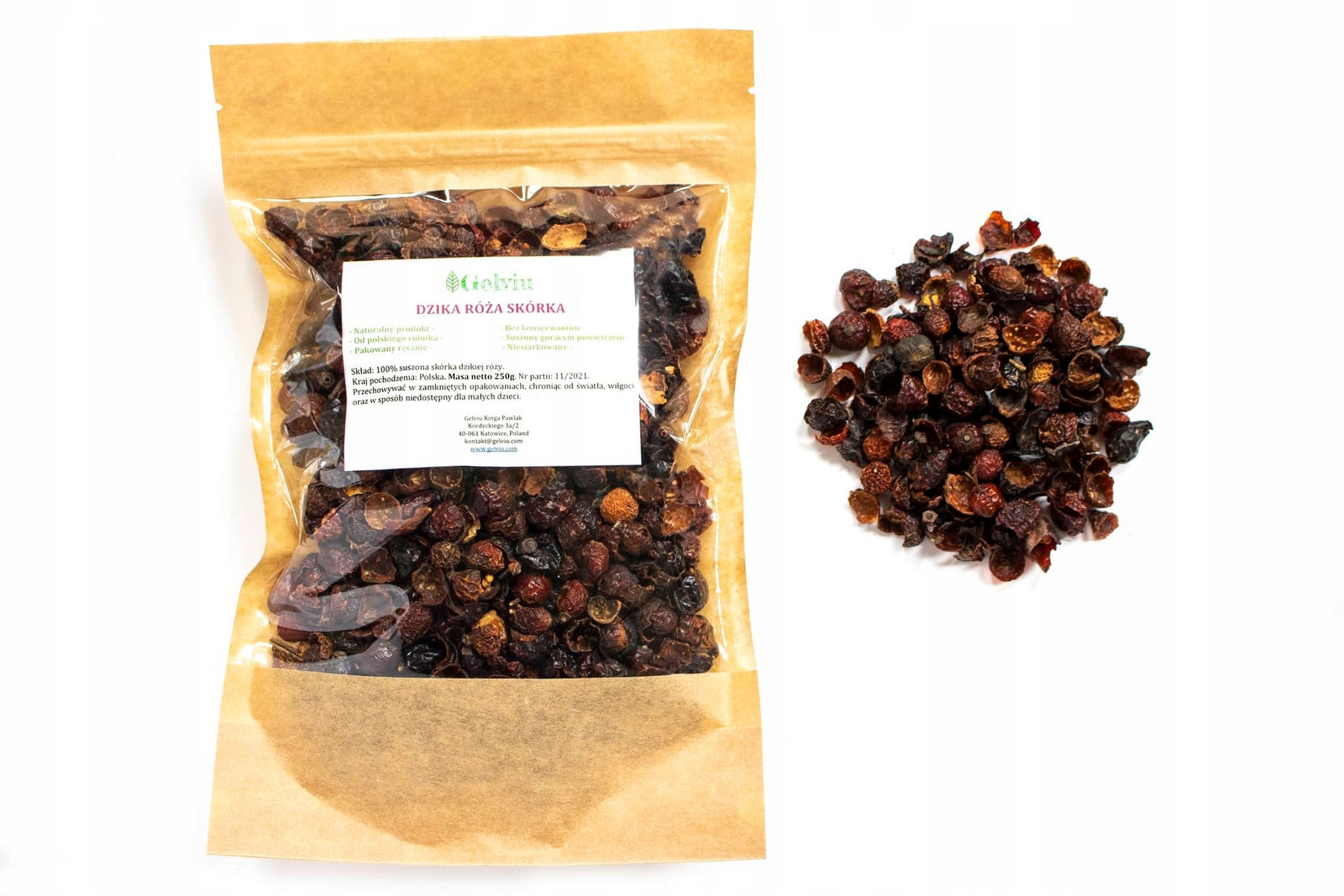 Šípková růže Šípková kůra Polský produkt Přírodní plod růže 1kg