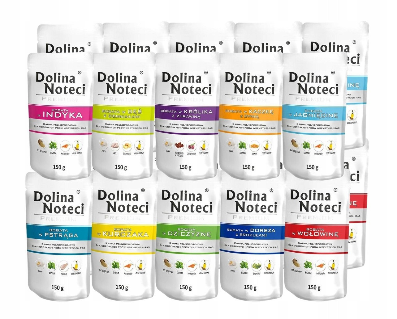 Dolina Noteci Premium Mokré krmivo pro psa mix chutí 20x150g