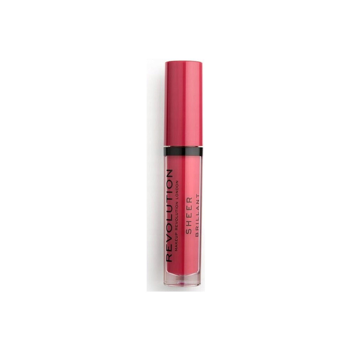Makeup Revolution  Sheer Brilliant Lip Gloss - 141 Rouge  Červená