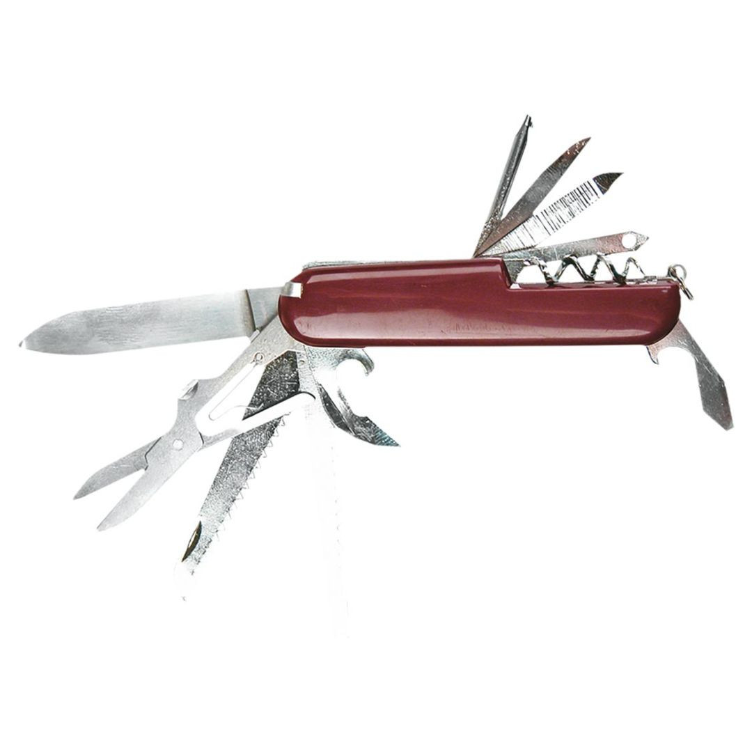 Nůž Top Tools Multi 13 funkcí - červený