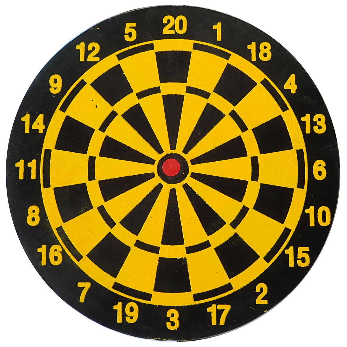 Terč papírový se šipkami Acra 25 cm se 2 šipkami - černý-žlutý