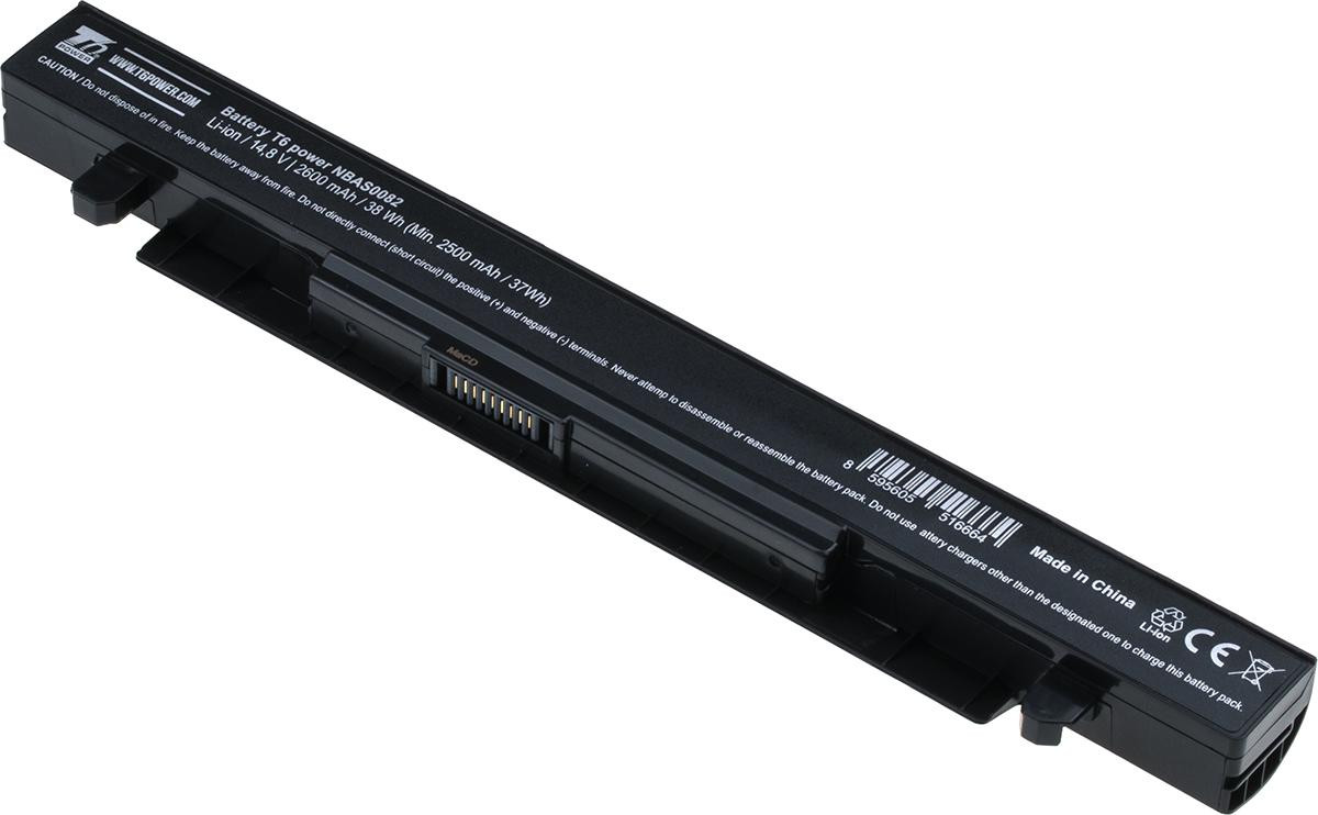 Baterie T6 Power Asus X450, X550, X552, A450, A550, F450, F550, F552, R510, 2600mAh, 38Wh, 4cell