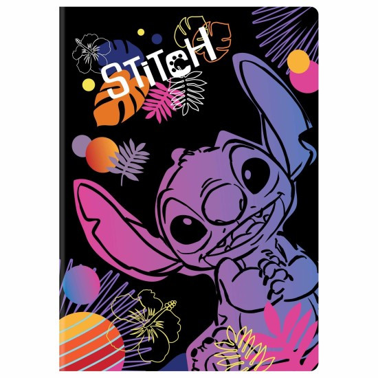 CoolPack Školní sešit 464 - Stitch Black - A4, linkovaný, 60 listů - 91439PTR