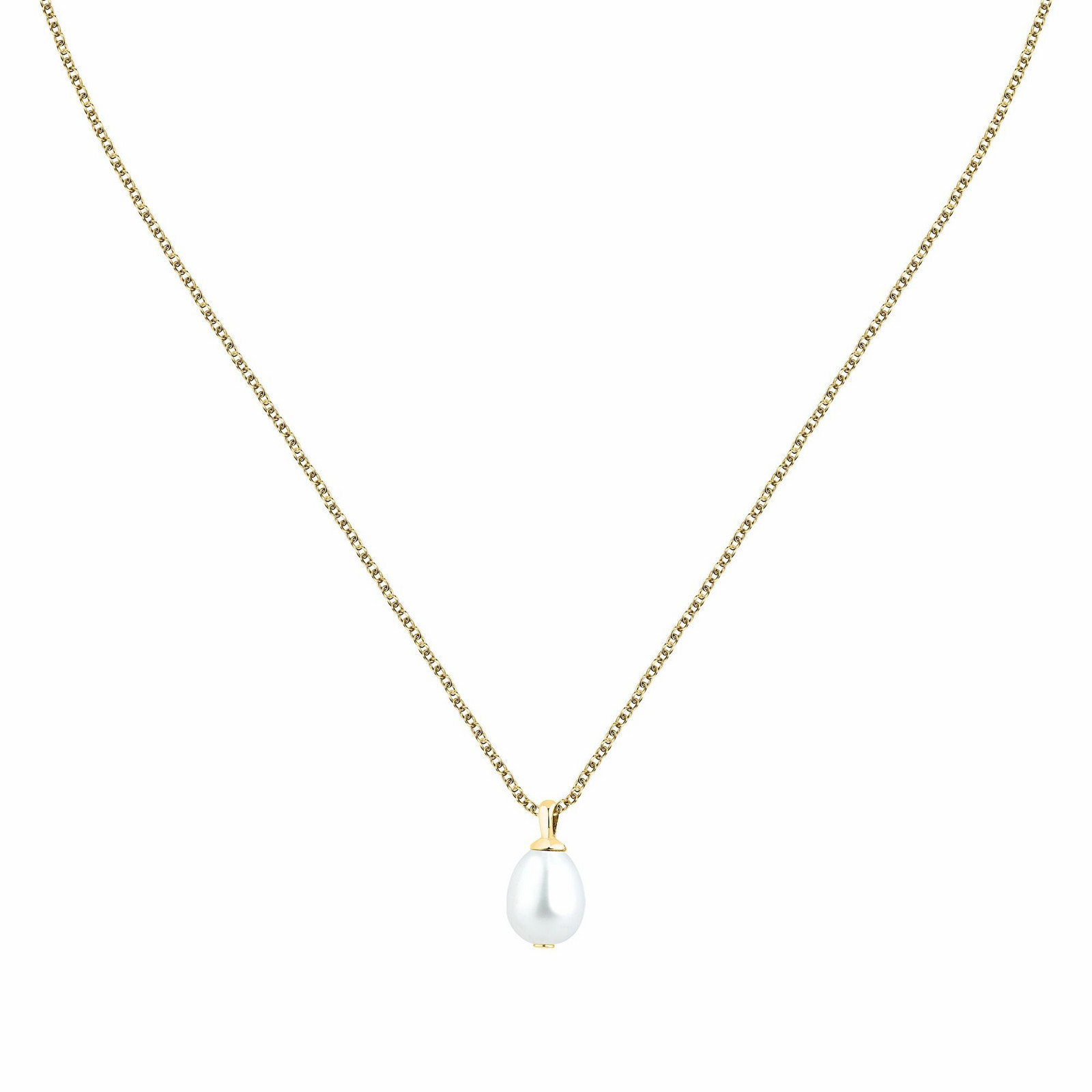 Morellato Pozlacený náhrdelník s říční perlou Perla SXU40 (řetízek, přívěsek)