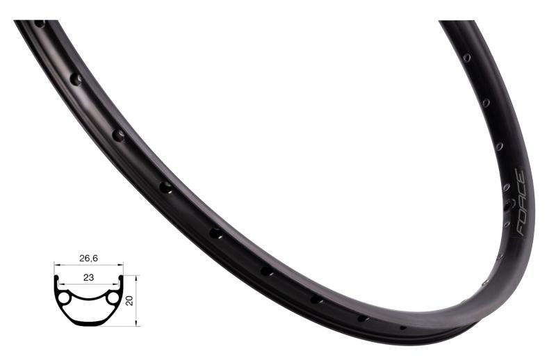 Force Ráfek XC DISC 559x23, 32děr, černý