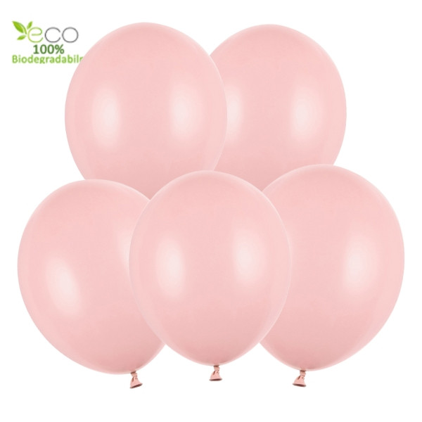 Balonky pastel sv. Ruzove 5 ks 30 cm