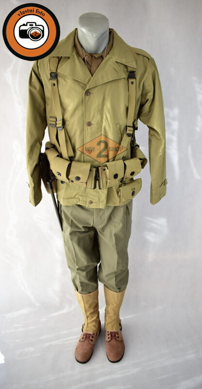 US střelec Garand- HBT, M41, velikost blůzy M41 velikost 36, velikost kalhot HBT velikost 28, velikost košile M37 velikost S