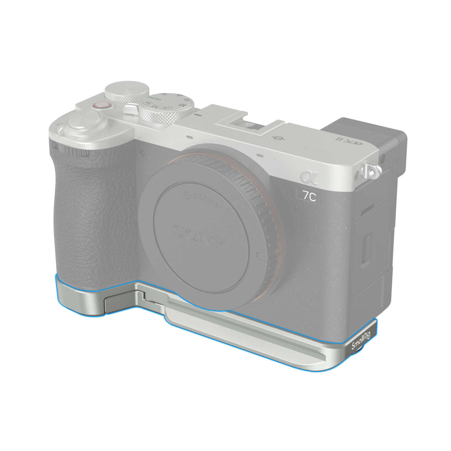 SmallRig Bottom Mount Plate for Sony A7CII / A7CR silver 4439