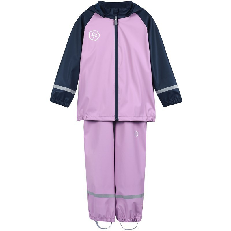 Color kids Set do deště Color kids Rain set PU Colorblock Color kids Lavender mist