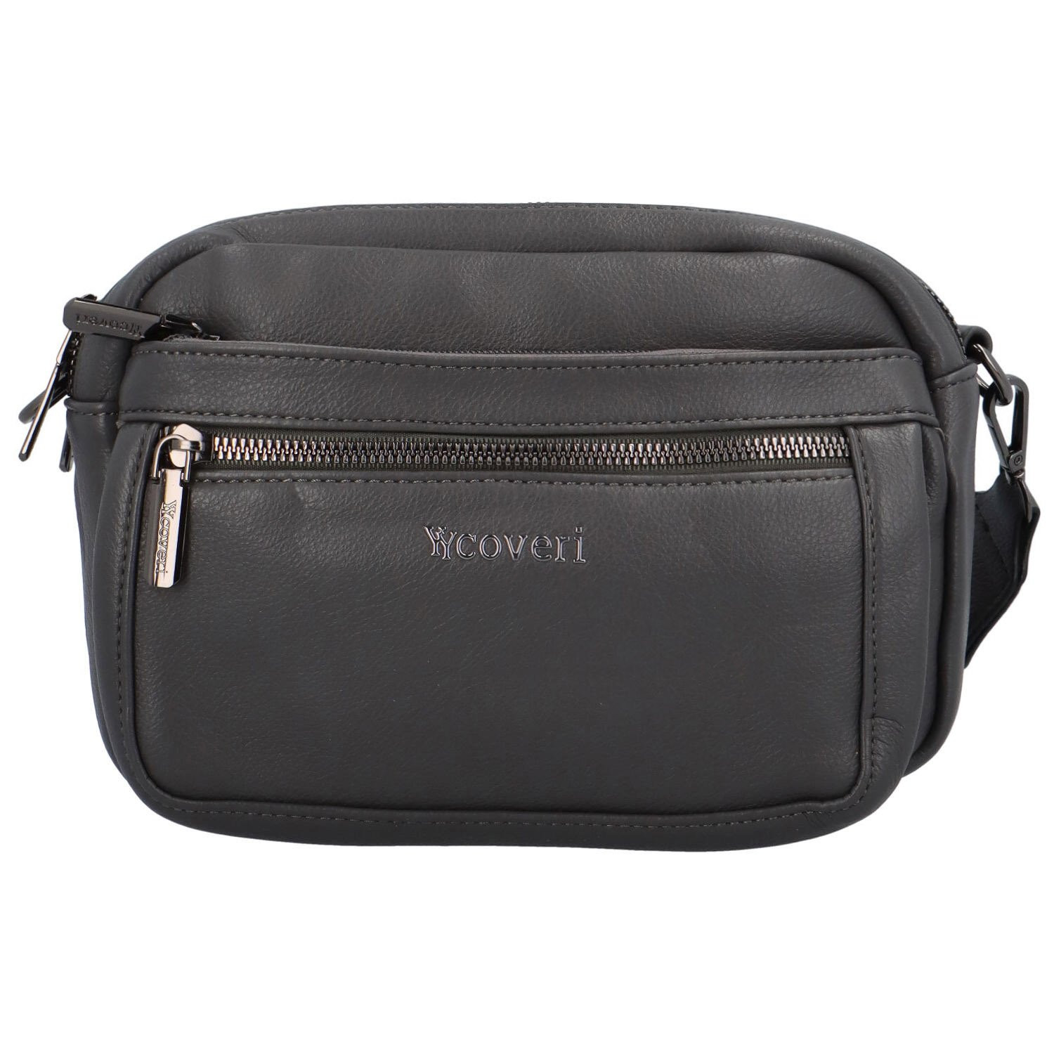 Trendy dámská koženková malá crossbody Gloria, šedá