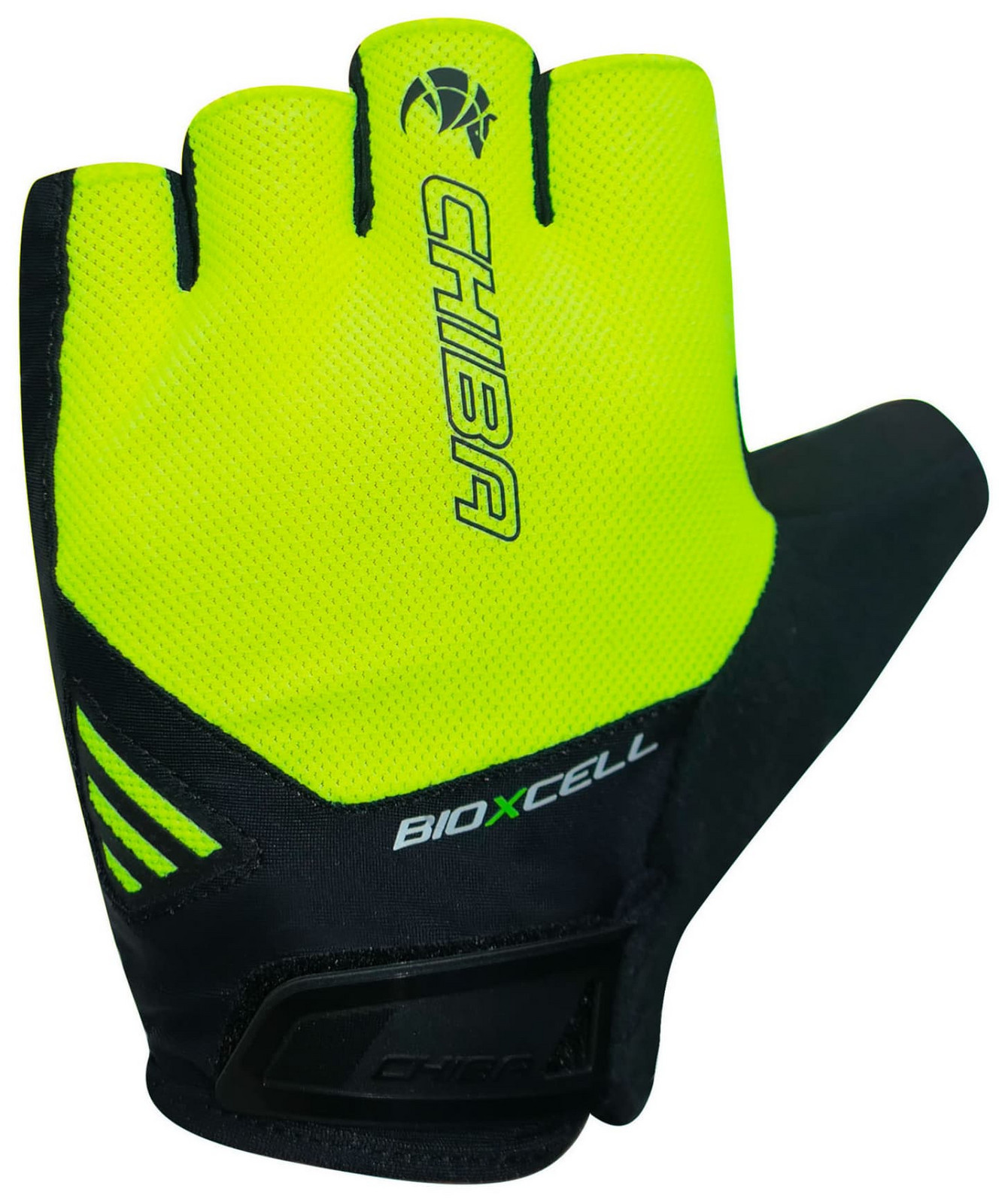 Vzdušné cyklorukavice Chiba BIOXCELL AIR proti brnění, reflexní žluté L