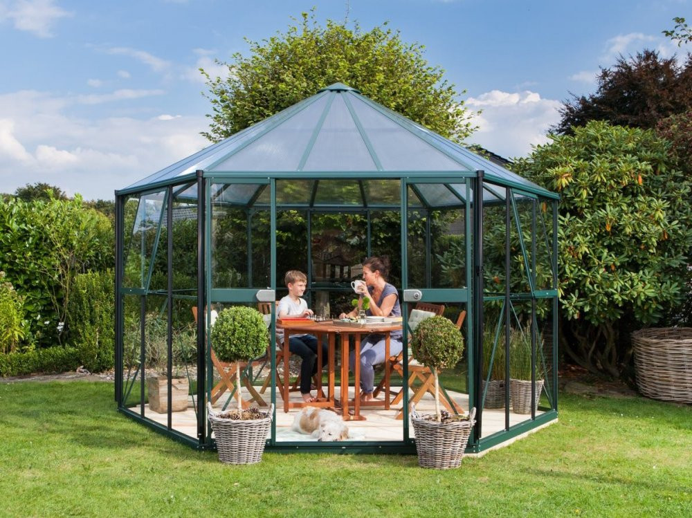 Pavilon HERA 9000 sklo / polykarbonát / hliník Dekorhome