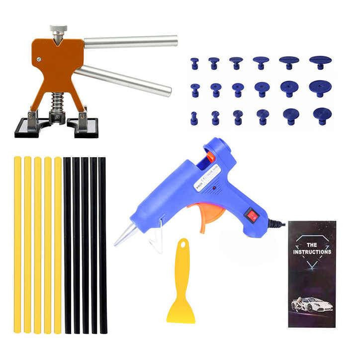 GASTROMEX Sada na opravu promáčklin karoserie a důlky se stahovákem a tavnou pistolí GMEX OP10