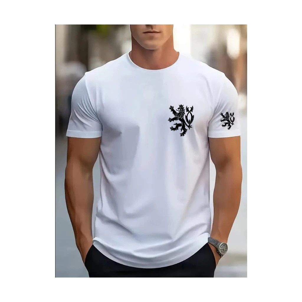 Triko pánské Striker Český lev dvoukombinace - bílé, M