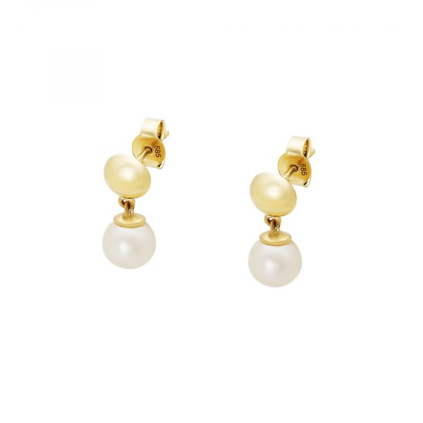 Náušnice s perlou 235-185-000859 2.15g