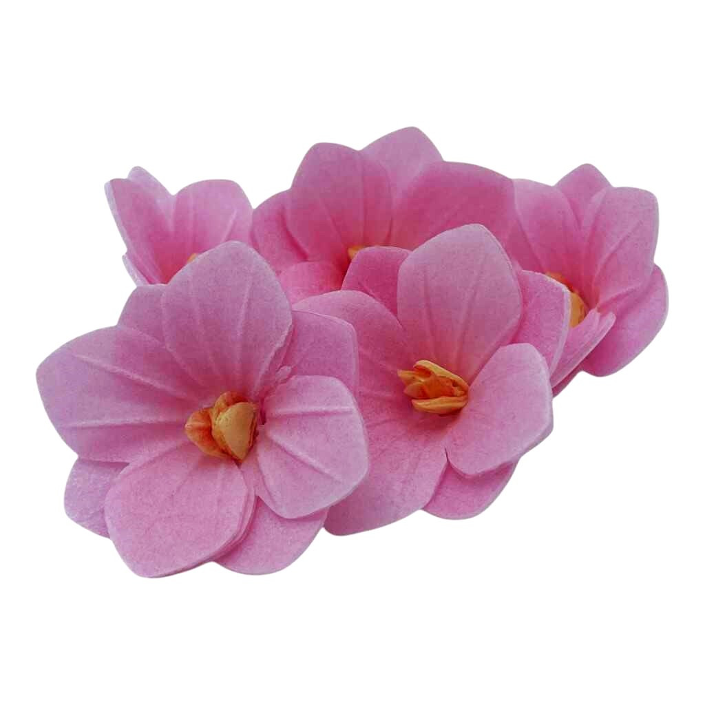 Jedlý papír 3D hortenzie růžová 6ks