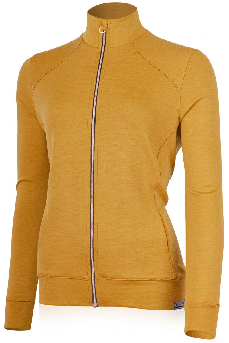 Lasting dámská merino mikina SARMINA C242 hořčicová Velikost: M 8595067906133