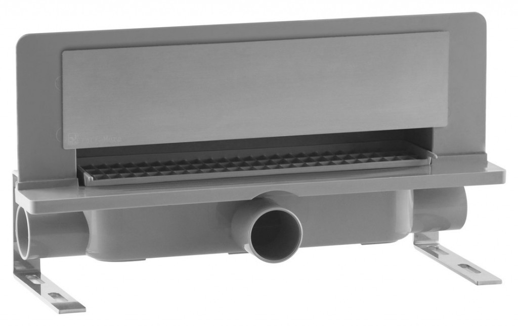 Omp Tea INTRAMURA odtokový žlab do stěny, nerezový kryt, L-350, DN40 975.101.8